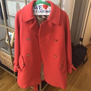 Coral wool Jcrew coat